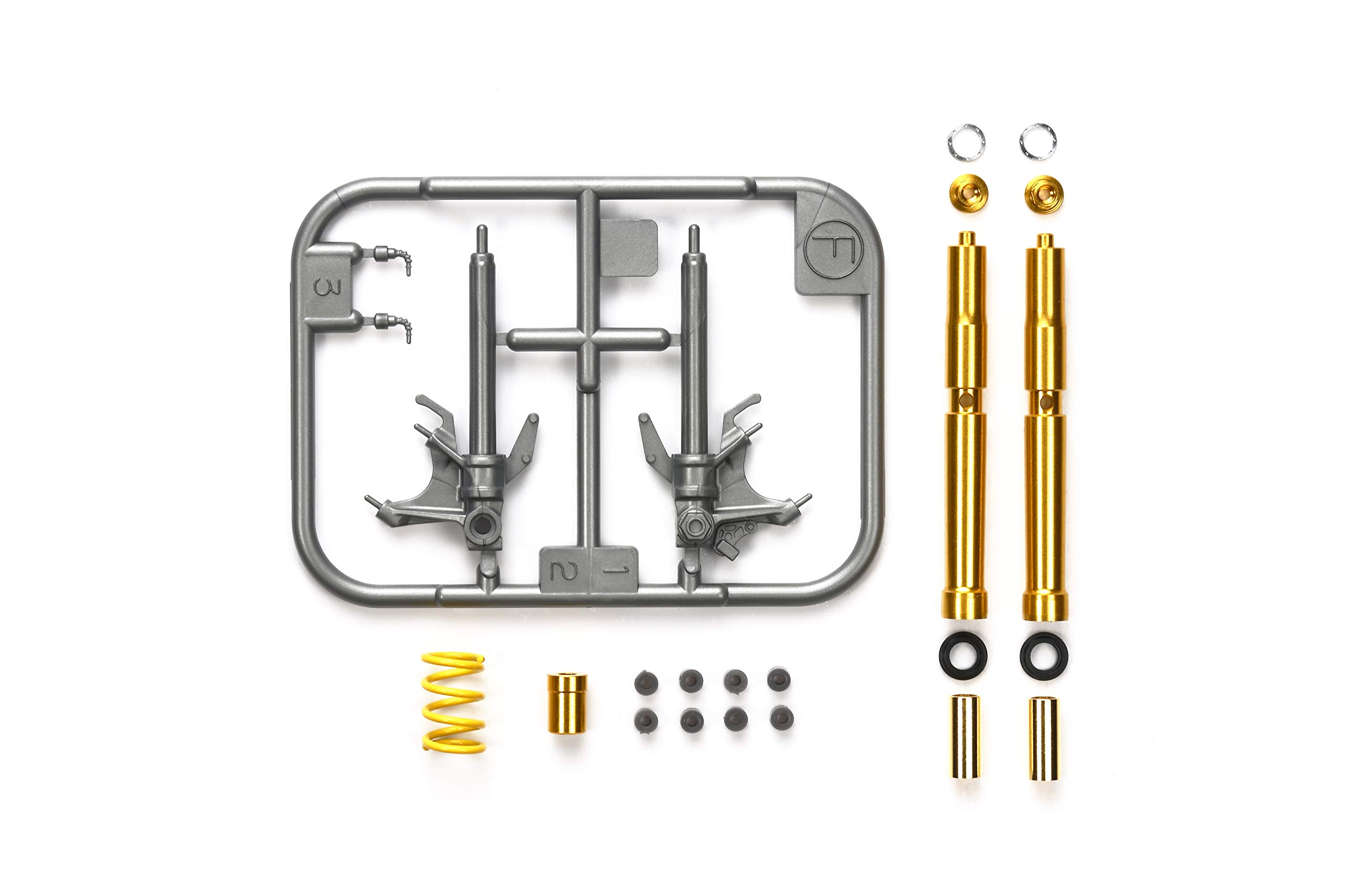 TAMIYA 12684 1:12 Fork Set Yamaha YZF-R1M 14133, Model Building, Plastic Kit, Hobby, Crafts, Gluing, Model Kit, Model, Assembling