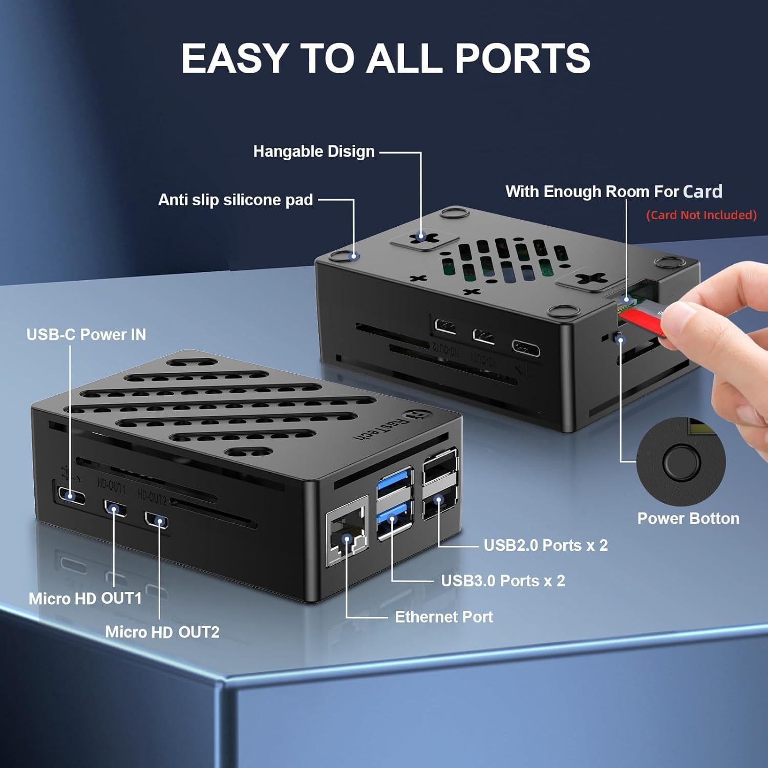 RasTech Raspberry Pi 5 Kit 8GB RAM with Pi 5 Case,Active Cooler,Screwdrive and Pi 5 8GB Board Included