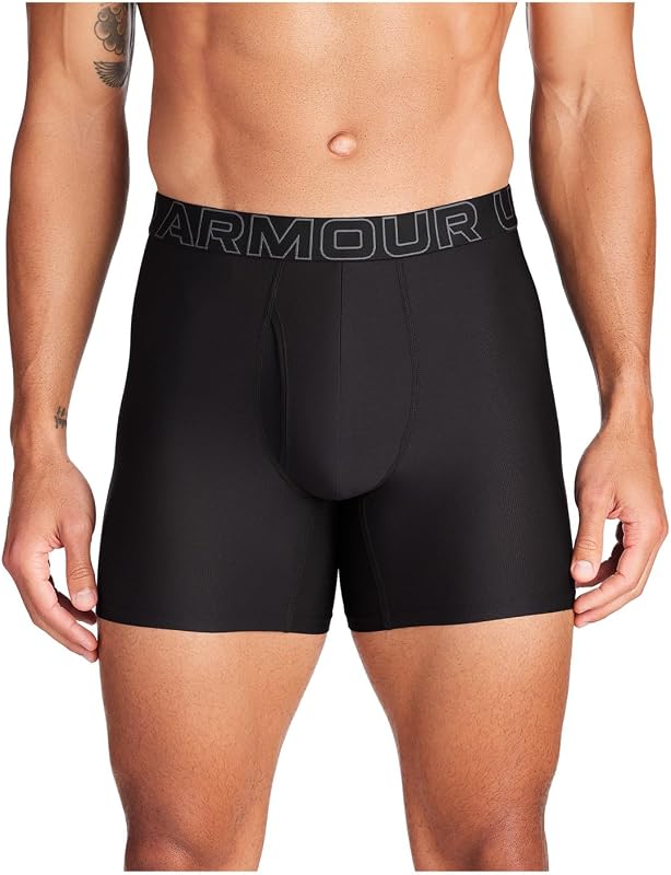 Herren Tech Mesh Boxershorts im 3er-Pack, 15 cm Beinlänge – atmungsaktiv, feuchtigkeitsableitend, weiches Tragegefühl, ganztägiger Komfort