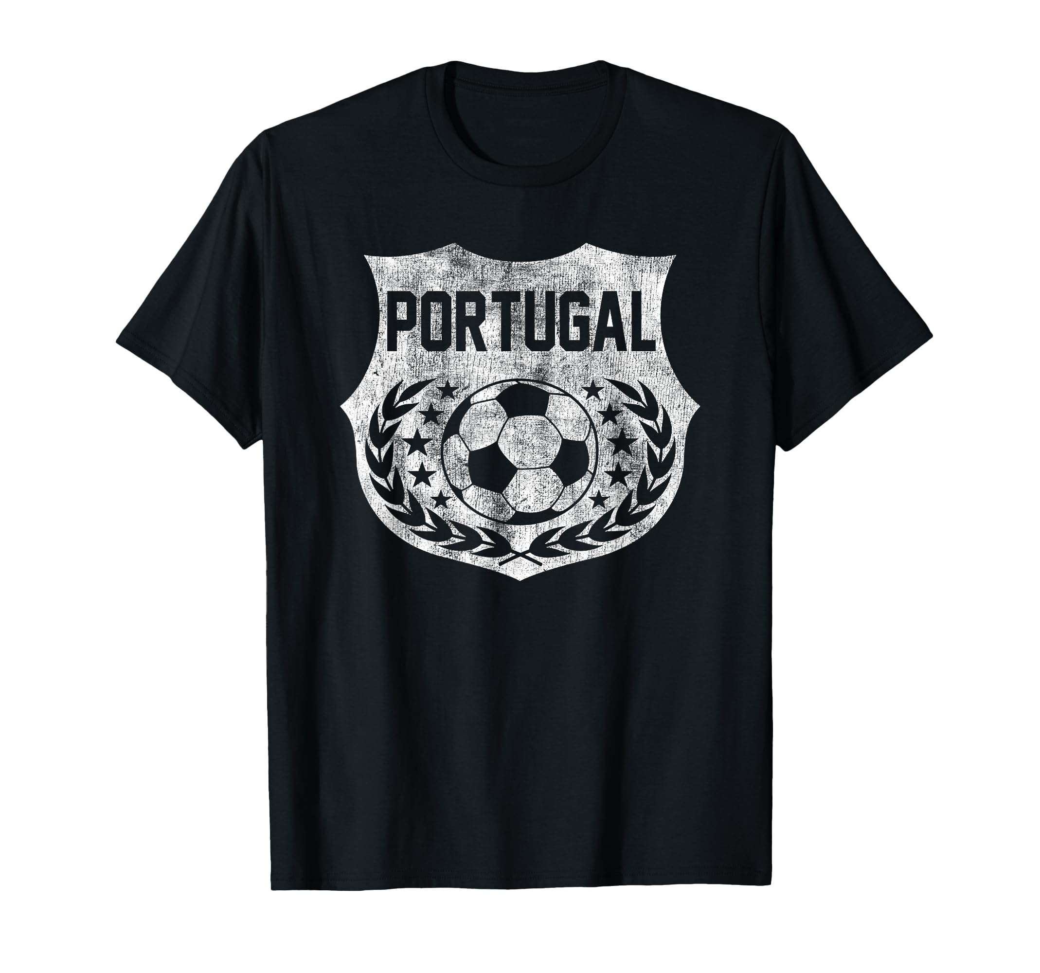 Portugal Faded Vintage Soccer Ball Seal T-Shirt