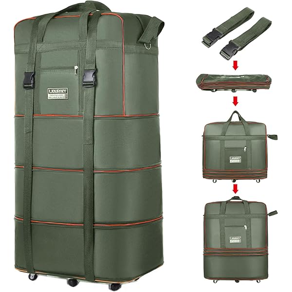 Amazon.com | Radefasun Expandable Extra Large Travel Oxford Duffel