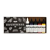 Dynamic Color Traditional Set, 5 Colors, Made in USA Since 1990, 1 oz | Sterilized and lot-numbered for full traceability; established American brand trusted by artists worldwide