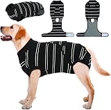 Kuoser Recovery Suit for Dogs After Surgery Black All Sizes
