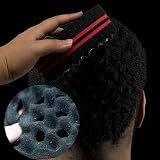 LAMXD 2 Pcs Hair Sponge Brush Big Small Holes Afro Coils Dreads Wave view 6