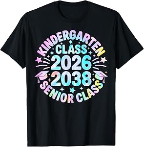 Kindergarten Graduation Class of 2026 Senior 2038 Class T-Shirt