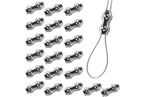 GOALMAD 20Pcs M4 Stainless Steel Duplex Wire Rope Clips, Duplex Double Bolt Cable Clamp, 2-Post Wire Rope Clip for 5/32 Inch (3mm-4mm) Diameter Wire Cable