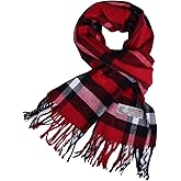 TZ Promise Herringbone Houndstooth Checked Pattern Cashmere Feel Classic Soft Luxurious Winter Scarf For Men Women