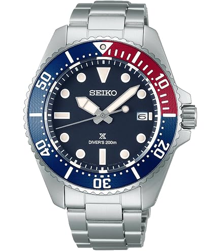 Amazon.com: Seiko Prospex Solar Diver's 200m Blue Dial Sapphire