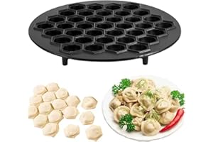 Ravioli Maker, Pelmeni Maker 37 Holes Aluminium Alloy Ravioli Reusable Dumpling Mold for Kitchen Utensils and Gadgets