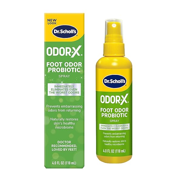 DR. SCHOLL’S ODOR-X FOOT ODOR PROBIOTIC SPRAY, 4...