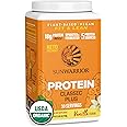 Sunwarrior Vegan Organic Protein Powder Plant-Based | 5 Superfood Quinoa Chia Seed Soy Free Dairy Free Gluten Free Synthetic Free Non-GMO | Vanilla 30 Servings | Classic Plus