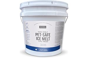 Natural Rapport Pet Friendly Ice Melt - Calcium Chloride Free, Pet Safe Ice Melter, Rock Salt Alternative - Time Release Deicer Formula Lasts 3X Longer (18 lb)