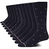 Tommy Hilfiger Men's Casual Soft Cotton Blend Crew Socks - 10 Pack
