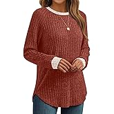 AUTOMET Womens Long Sleeve Shirts Fall Fashion Tops 2026 Blouses Dressy Sweaters Tunic Winter Clothes Casual Outfits