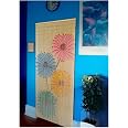 Ying Yang Wood Beaded Curtain-90 Strands-80 In High-Boho Door Beads Bohemian Doorway Curtain 35 5 W X 80 H Tao