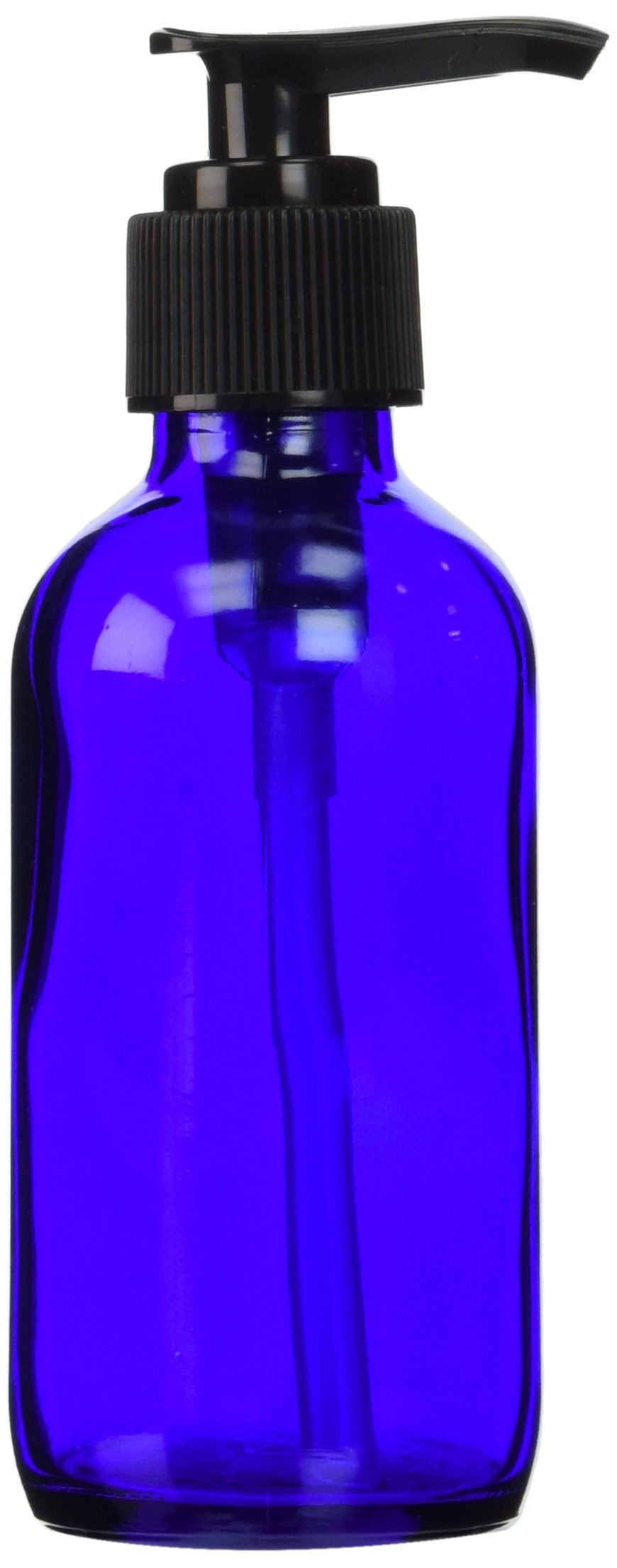 1 X 8 oz Cobalt Blue Glass Lotion / Soap Dispenser with