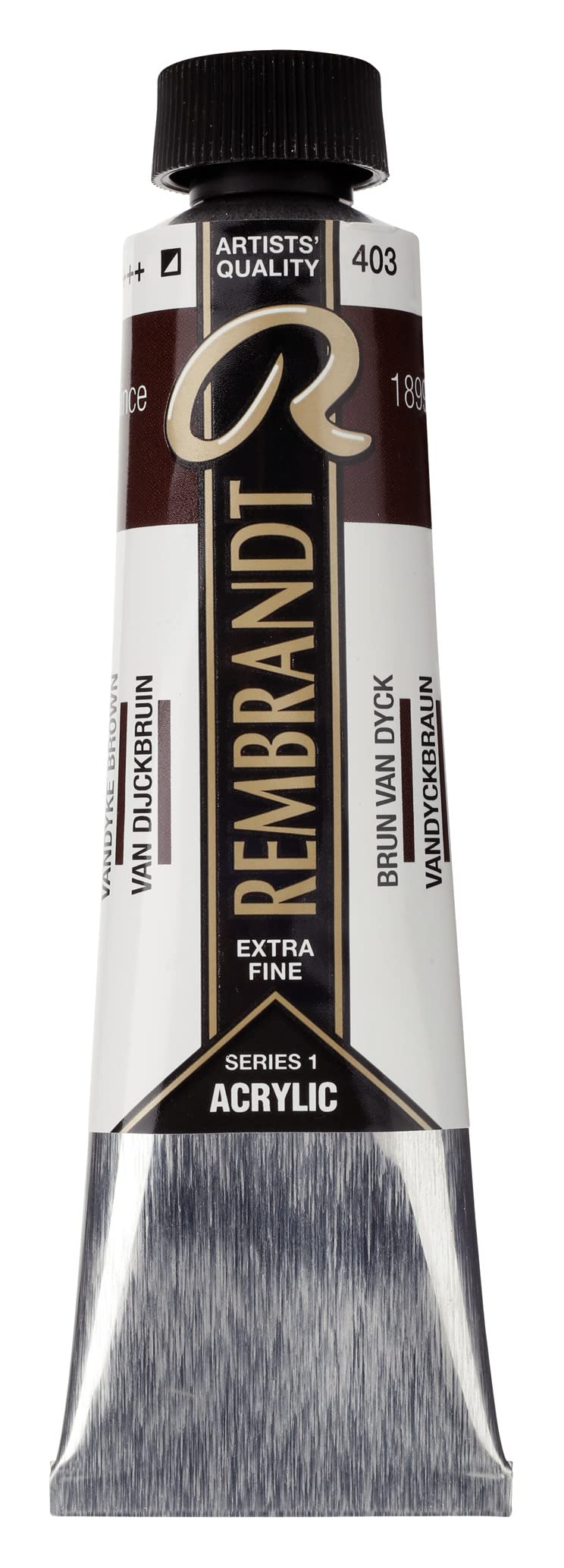 Talens Rembrandt Acrylic Colors Tube 40ml Brown Van Dyck 403 (18054032), Blueberry, 1.67 ml (Paquete de 3)