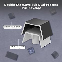 YUNZII Black Gray Gradient Dye Sub PBT