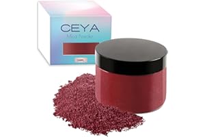 Ceya Mica Powder, 5.3oz/ 150g Wine Red Pearlescent Effect Colorant Pigment Powder for Epoxy Resin,Tumblers, Slime Bath Bomb, Soap Dye, Slime, Candle, Resin Crafting, Paint, Jewelry, Nail Polish