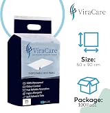ViraCare 100x Incontinence Bed Pads 60x90cm with Adhesive Tabs 4x25 view 2