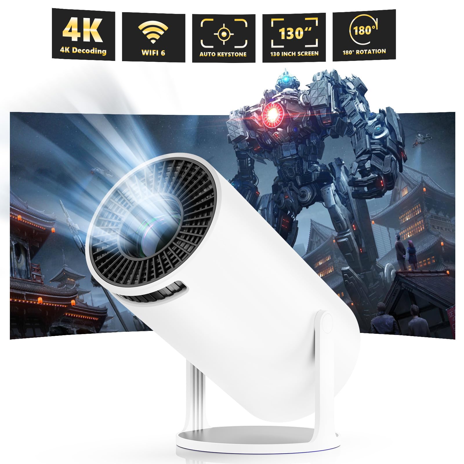 Sucetiho Mini Projector with WiFi