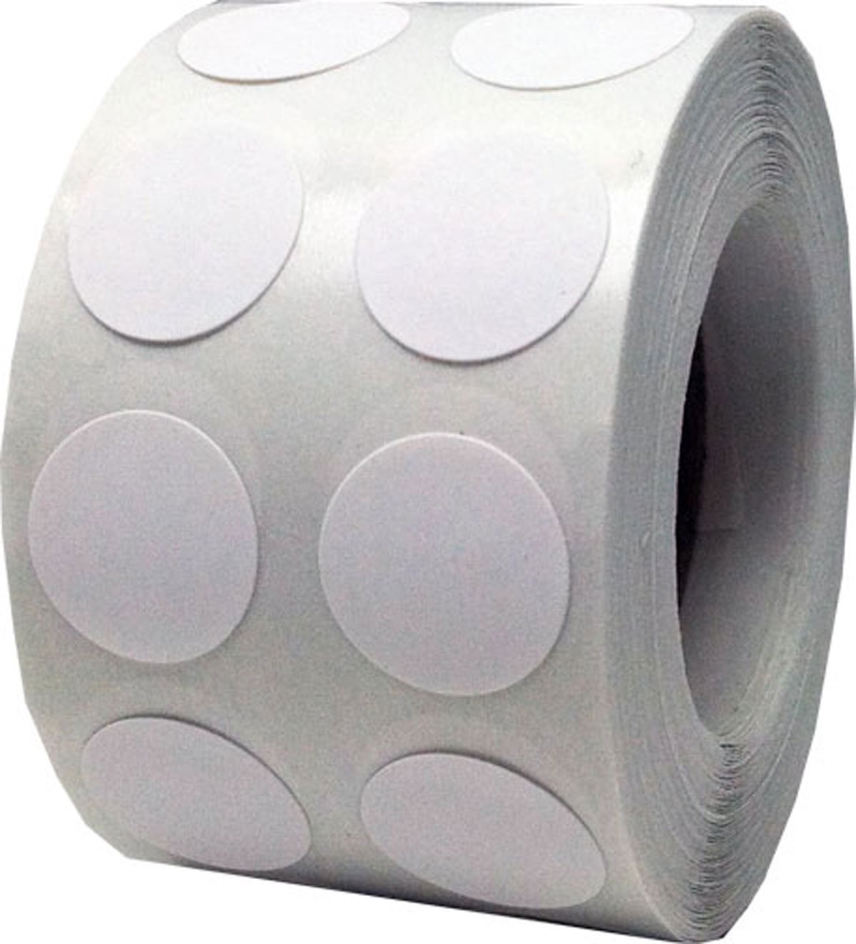 White Color Coding Dot Stickers 12.7 mm 0.5 Inch Round 1000 Count