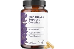 SMNUTRITION Menopause Supplements for Women Hot Flashes & Night Sweats | Hormone Balance, Menopause Relief for Women & Perimenopause Support | with Black Cohosh, DIM & Red Clover | 60 Ct (2 Month Supply)