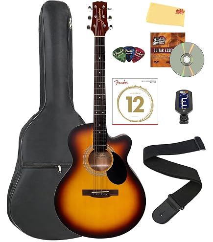 Amazon.com: Jasmine JD39CE-BLK J-Series Acoustic-Electric Guitar