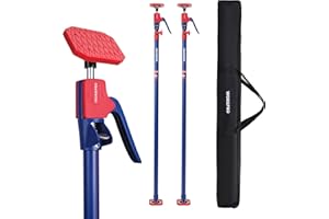 WORKPRO Cabinet Jack Support Pole, 54-114 Inches Steel Telescopic Quick Support Rod Adjustable 3rd Hand Support System with 1