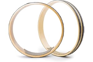 VixxNoxx 2 Pack Ocean Drum Sea Wave Bead Drum Sea Sound Drums with Steel Balls Wooden Hand Percussion Musical Instruments 8 inch for Adults