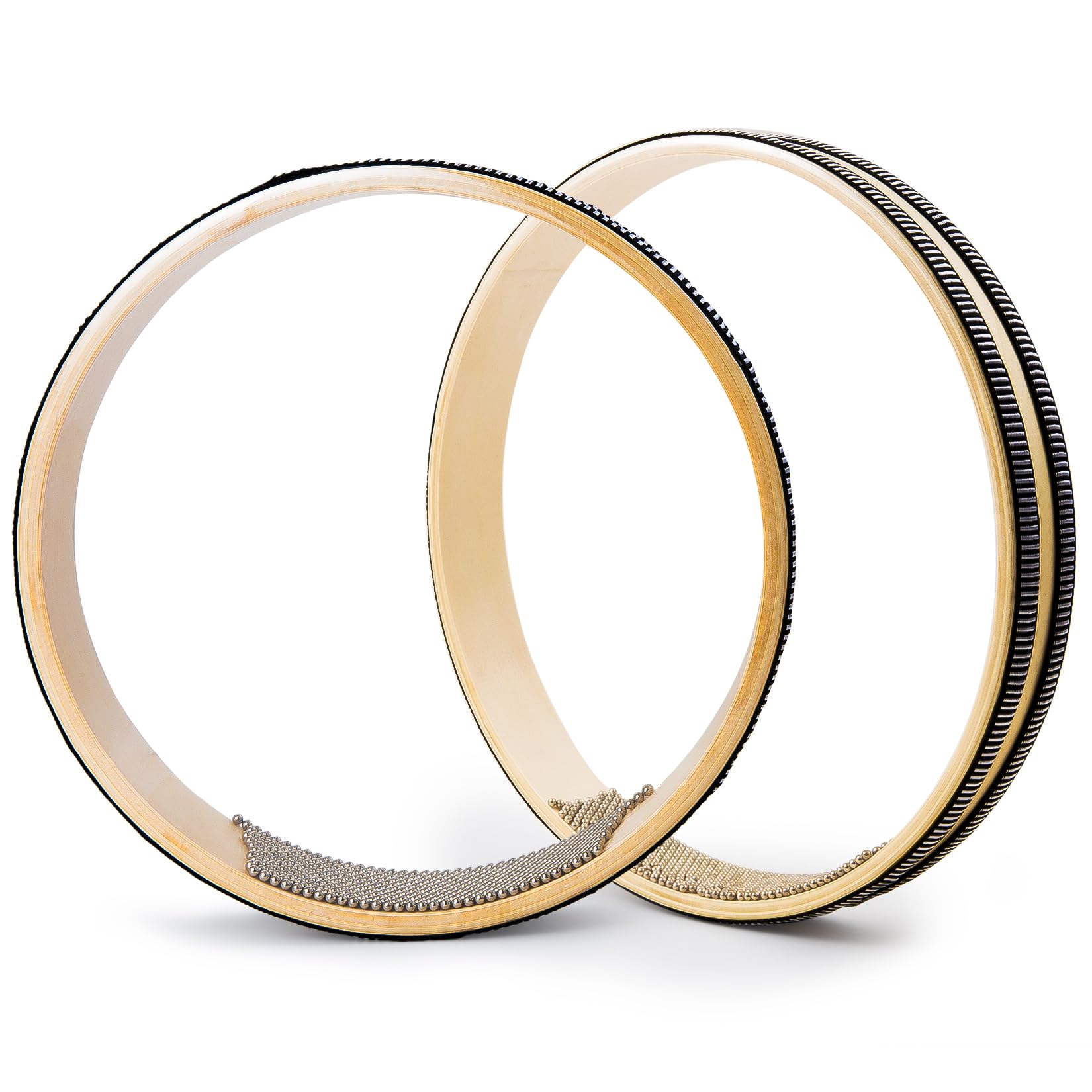 VixxNoxx 2 Pack Ocean Drums Sea Wave Bead Drum Sea Sound Drum With Hardwood Shell Steel Balls Hand Percussion Musical Instrument 10 inch