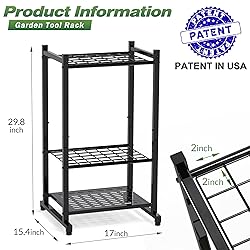 Garden Tool Organizer, Yard Tool Tower Rack for