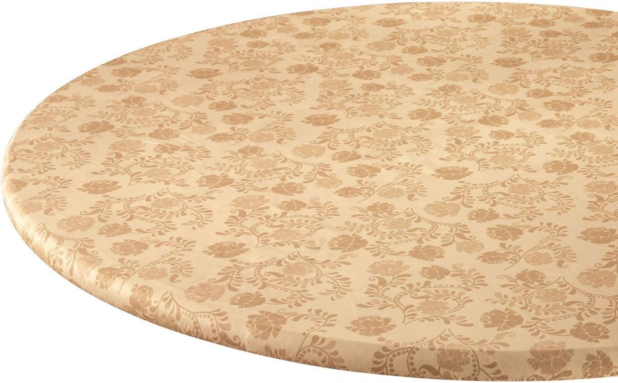 Fox Valley Traders The Kathleen Vinyl Elasticized Table Cover by HSKTM 42" x 68" Oblong