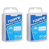 KIEVODE 2 Packs Bike Tire Puncture Repair Patch Kit | 16 Self Adhesive Patches and 2 Scuffers in Total for Road and Mountain Bicycle Inner Tube Repair Quick Easy Patches