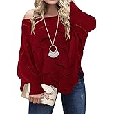 RITERA Women Plus Size Soft-Touch Sweaters Casual Lightweight Crewneck Soft Knit Oversized Pullover Loose Fit Fall Jumper Top