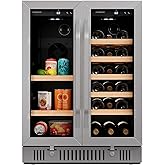 EdgeStar CWB1761FD 24 Inch Wide 18 Bottle Capacity and 47 Can Capacity Wine and Beverage Cooler