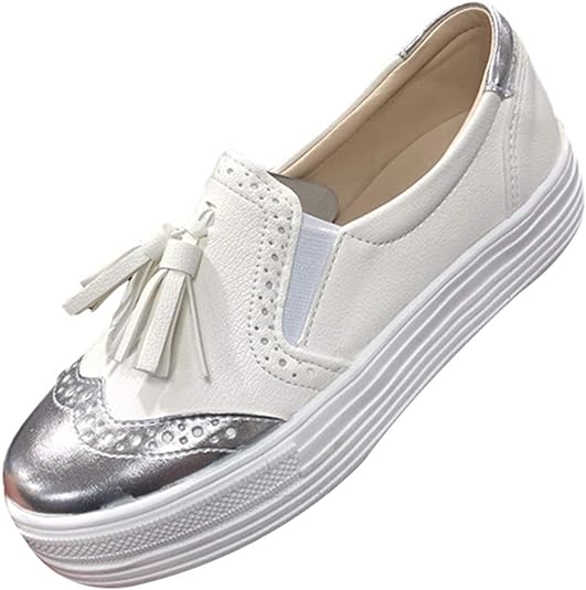 Amazon [LECMT] スリッポン レディース 厚底 スニーカー