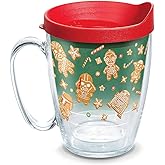 Tervis Star Wars Christmas Holiday Wookies Made in USA Double Walled Insulated Tumbler Travel Cup Keeps Drinks Cold & Hot, 16oz Mug with Handle, Classic