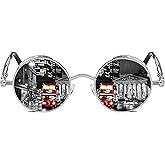 ROCKNIGHT Gothic Steampunk Round Polarized UV400 Protection Sunglasses Unisex Street Outdoor 48mm