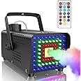 Fansteck Fog Machine, Smoke Machine with 72 LED Lights Effect, 500W and 2000CFM Fog with Wireless Remote Control, Perfect for Indoor Outdoor Wedding, Halloween, Party and Stage Effect