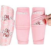 Gonex Soccer Shin Guards for Kids Adult, Youth Boys Girls Shin Guards Slip in Soccer Shin Pad Sleeves Canilleras for Football Games, EVA Cushion Protection Reduce Shocks & Injuries