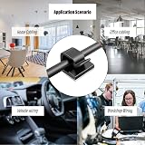 BNPHSIN 50PCS Black Adhesive Cable Clips Holder for Wall Wire Cord Management view 5
