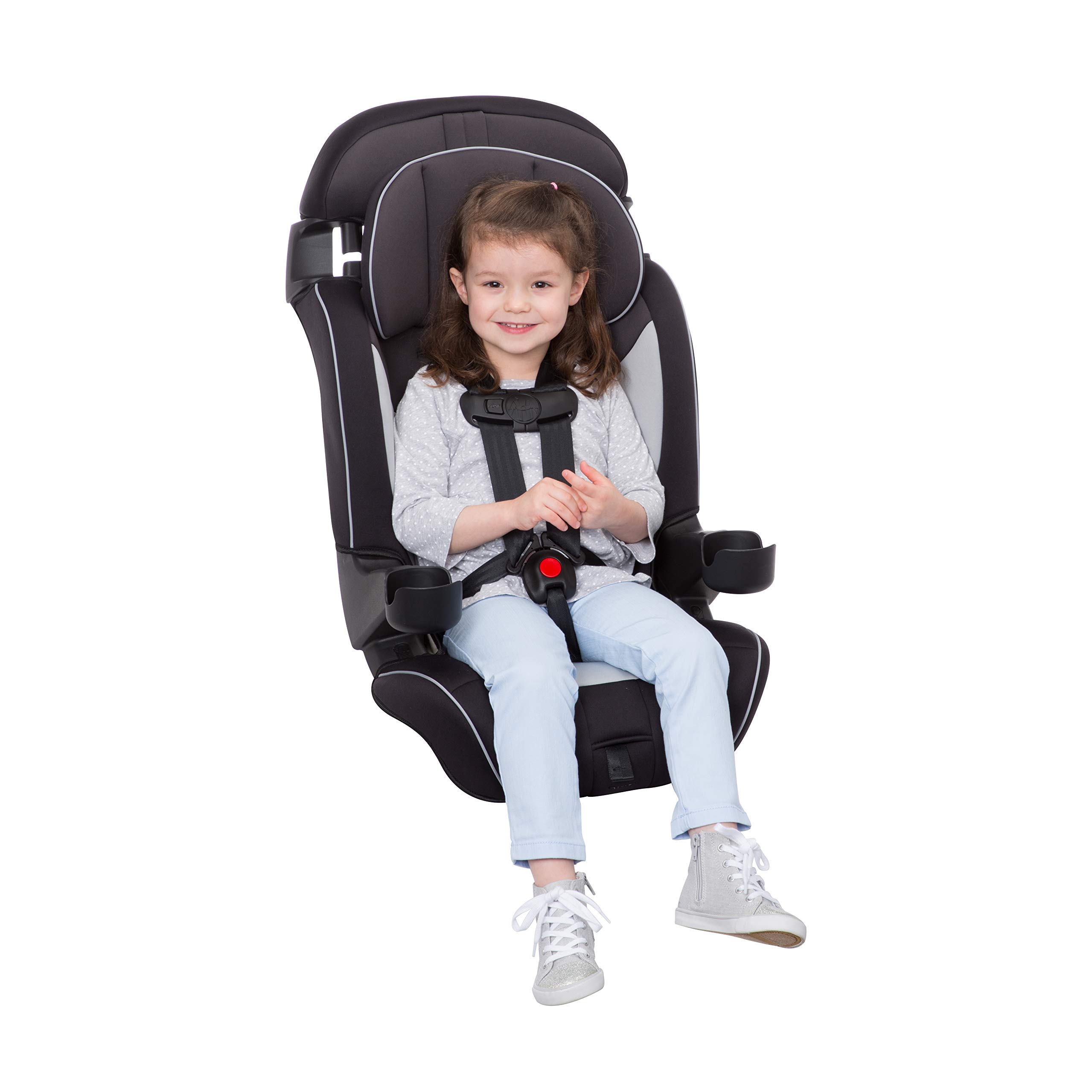 Safety 1st Grand 2-in-1 Booster Car Seat, Converts from High Back to Belt-Positioning Booster, High Back Seat for Kids 40-65, and Belt-Positioning 40-100 Pounds, Black Sparrow