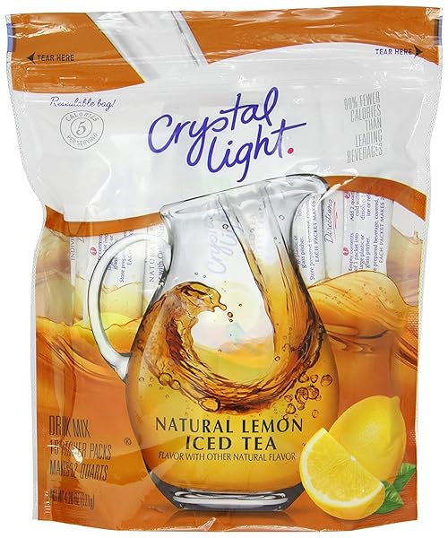 CRYSTAL LIGHT NATURAL LEMON 16 PITCHER PACKS, ICED...