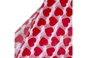 WRAPAHOLIC Gift Wrapping Tissue Paper - 24 Sheets 19.7x27.5 Inch Valentine's Day Sweet Heart Design Gift Wrap Paper Bulk for Packing, DIY Crafts