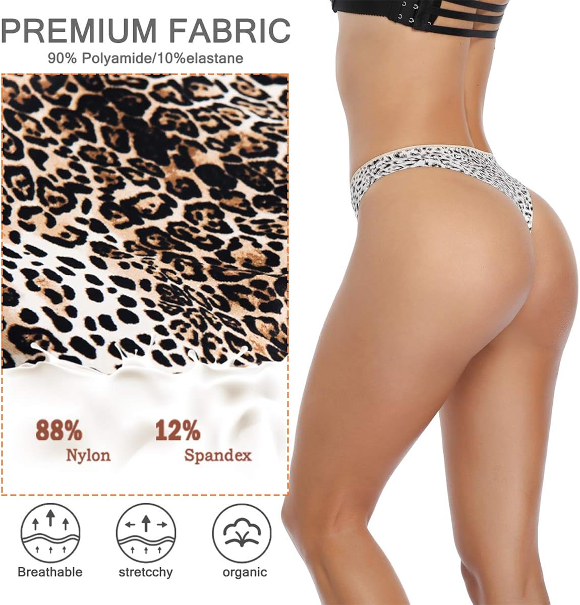 XS-4XL Seamless, Soft, Spandex Stretchy Nylon Underwear for Women: Clothing