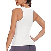 MathCat Workout Tank Tops for women Racerback Tank tops Seamless Gym Tops Sleeveless Athletic Yoga Running Shirts