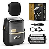Ufree Foil Shavers for Men, Upgraded Electric Razor, Rechargeable Mens Shaver with 4 Floating Blades, LED Display USB-C Travel Razor Wet Dry Cordless Face Grooming Kit