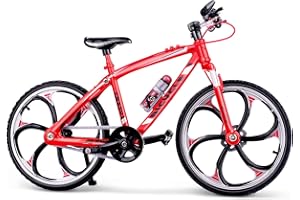 BERRY PRESIDENT 1:10 Scale Die-Cast Alloy Mini Mountain Bike Bicycle Model Toy Desktop Decoration Crafts for Cycling Lovers Bike Racers Athletes Children Boys and Girls