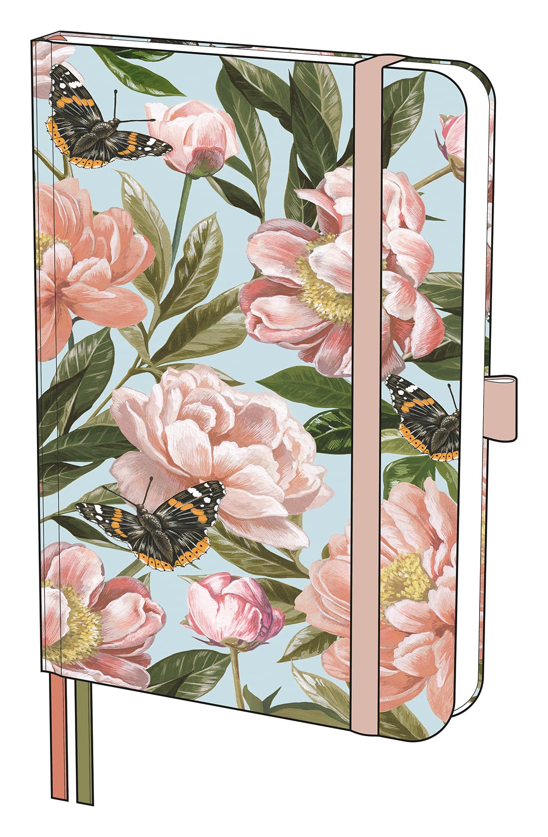 The Art File - Butterfly and Flowes Notebook - NTB06